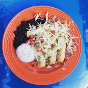 Vegan Taquitos at Lola's Taqueria in Belvedere