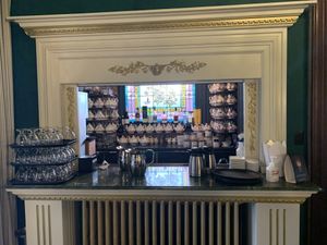 Tea pots  at Pendray Inn and Tea House in Victoria