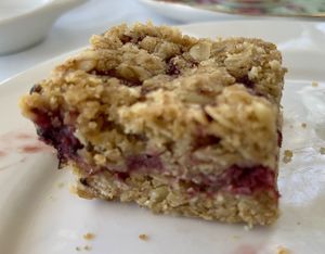 Oat Raspberry Bite  at Pendray Inn and Tea House in Victoria