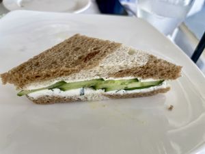 Cucumber, Lemon-Dill & Chives Vegan
Cream Cheese  at Pendray Inn and Tea House in Victoria
