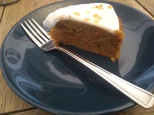 Carrot cake at Eat.Love.Yoga in Kidderminster