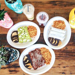 Nunos enchiladas  at Nuno's Tacos & Vegmex Grill in Dallas