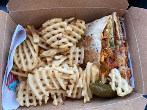 Food was amazing  at Nuno's Tacos & Vegmex Grill in Dallas