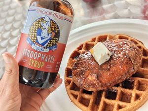 Vegan Chik’n & Waffles  at Nuno's Tacos & Vegmex Grill in Dallas