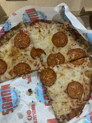 Very good! This was the second pizza we had.  at Nuno's Tacos & Vegmex Grill in Dallas