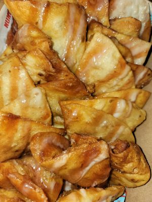 Sopapillas were to die for. Loved even by my omni family members!!! at Nuno's Tacos & Vegmex Grill in Dallas