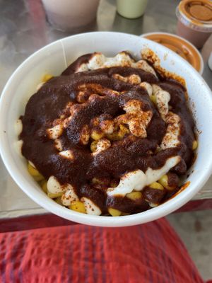 Elote   at Nuno's Tacos & Vegmex Grill in Dallas