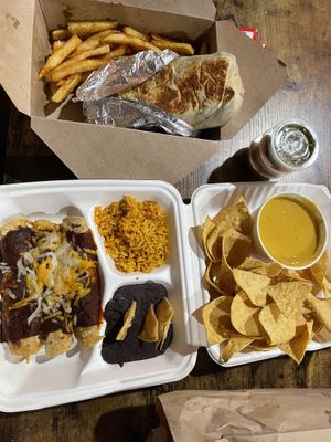 My order! #Veganuary at Nuno's Tacos & Vegmex Grill in Dallas