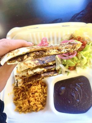 Beyond beef quesadillas   at Nuno's Tacos & Vegmex Grill in Dallas