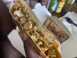 Beyond Chicken Crunchwrap!   at Nuno's Tacos & Vegmex Grill in Dallas