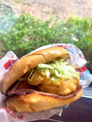 Michael Scott Fishless sandwich - a classic   at Nuno's Tacos & Vegmex Grill in Dallas