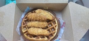 Beyond Chicken n waffles at Nuno's Tacos & Vegmex Grill in Dallas
