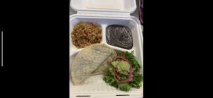 Quesadillas on corn tortillas  at Nuno's Tacos & Vegmex Grill in Dallas