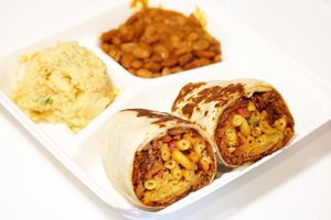 Another shot of Tejano BBQ Wrap at Nuno's Tacos & Vegmex Grill in Dallas