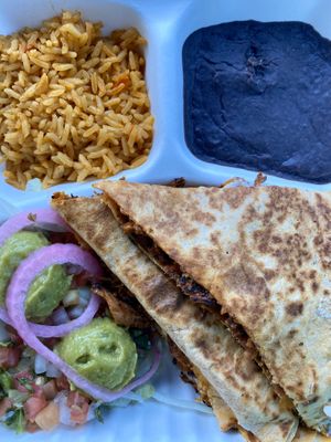 Al pastor quesadilla at Nuno's Tacos & Vegmex Grill in Dallas