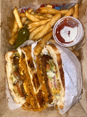 cowboy torta at Nuno's Tacos & Vegmex Grill in Dallas