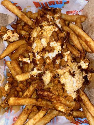 flameado (chorizo) fries at Nuno's Tacos & Vegmex Grill in Dallas