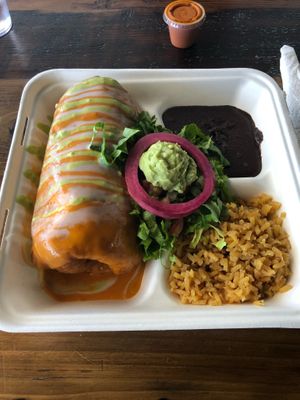 Chimichanga at Nuno's Tacos & Vegmex Grill in Dallas