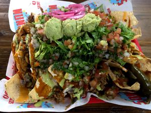 Nachos at Nuno's Tacos & Vegmex Grill in Dallas