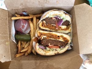 Cowboy torta  at Nuno's Tacos & Vegmex Grill in Dallas