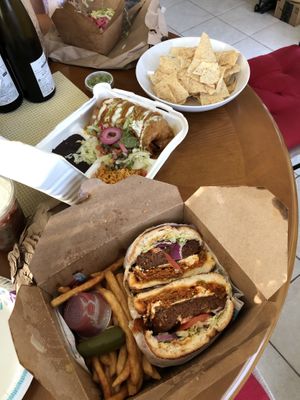 Chimichanga  at Nuno's Tacos & Vegmex Grill in Dallas