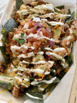 Loaded Jackfruit Nachos  at Amo Nakatl Asada in Temecula