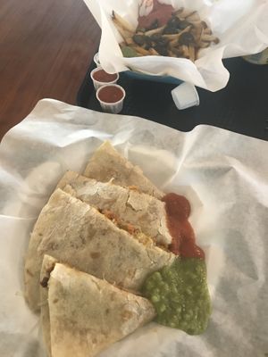 Loaded quesadilla at Amo Nakatl Asada in Temecula