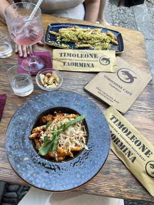   at Timoleone Veggie Restaurant & Cocktail Bar in Taormina