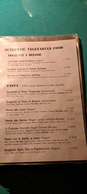  at Timoleone Veggie Restaurant & Cocktail Bar in Taormina