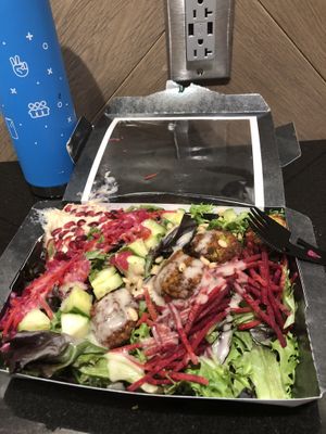 Very good vegan salad and good organic coffee with soy milk :) at CLT - Pret A Manger - CC in Charlotte