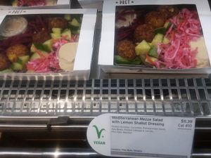 Vegan salad with falafel at CLT - Pret A Manger - CC in Charlotte