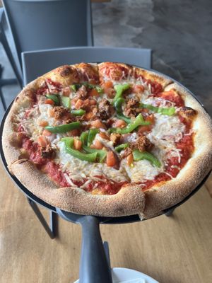 Vegan supreme pizzaa  at G-Street Pizza in Halifax