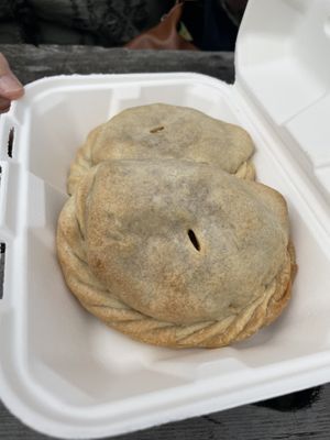 Hot Hand Pie (Pepperoni and Cheese).  at The Park Side Cafe in Olympia