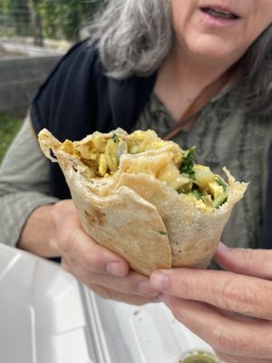 Breakfast Burrito.  at The Park Side Cafe in Olympia