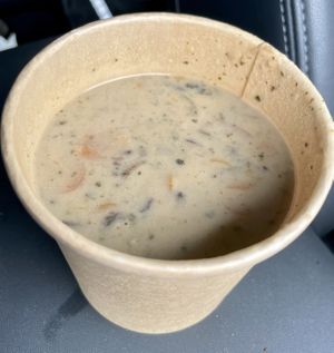 Oyster (mushroom) chowder at The Park Side Cafe in Olympia