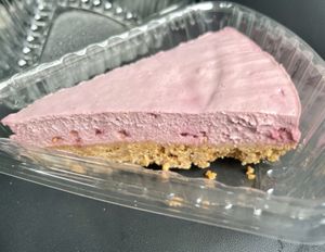 Raspberry cashew cheesecake  at The Park Side Cafe in Olympia