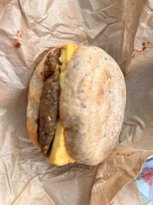 Breakfast sandwich   at The Park Side Cafe in Olympia