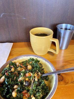 Coffee was good but I prefer dark roast and this was medium  at The Park Side Cafe in Olympia