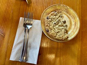 Forks for size  at The Park Side Cafe in Olympia