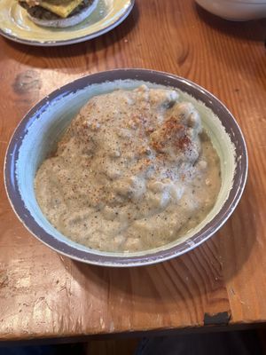 B and G w/ country gravy  at The Park Side Cafe in Olympia