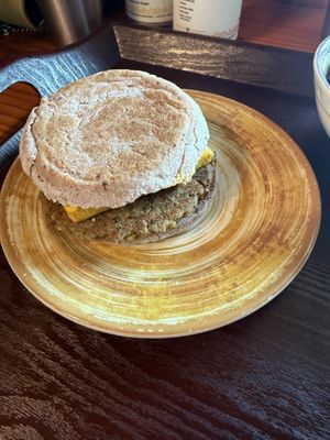 Breakfast sandwich   at The Park Side Cafe in Olympia