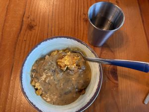 Breakfast bowl with mushroom gravy was fresh, hot & totally satisfying.  at The Park Side Cafe in Olympia