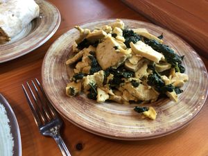 Egg and spinach scramble. at The Park Side Cafe in Olympia
