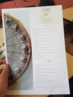 Menu - prices have been adjusted a bit, after the local currency depreciated at Namu ნამუ - Maybe closed in Tbilisi