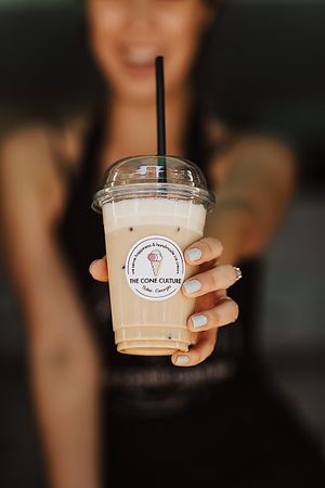 Vegan coffee at The Cone Culture in Tbilisi