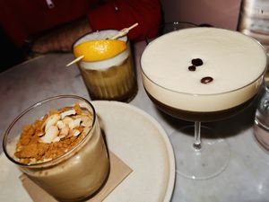 Tiramisu and cocktails  at Eden in Bondi Beach
