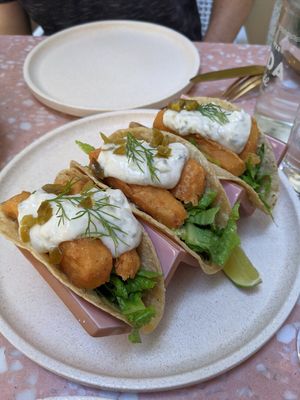 Fish tacos at Eden in Bondi Beach