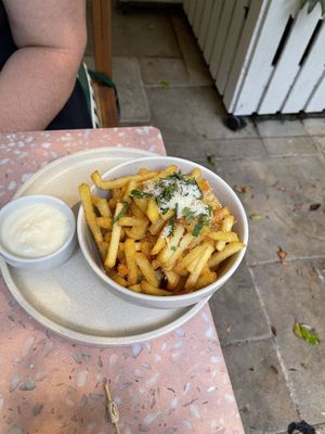 Truffle fries  at Eden in Bondi Beach