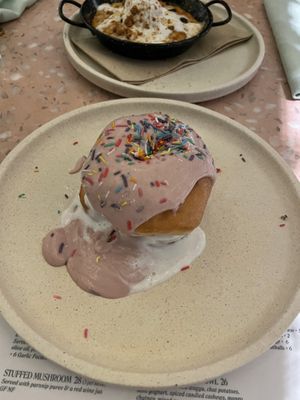 Doughnut sandwich  at Eden in Bondi Beach