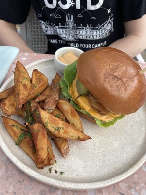 Burger   at Eden in Bondi Beach